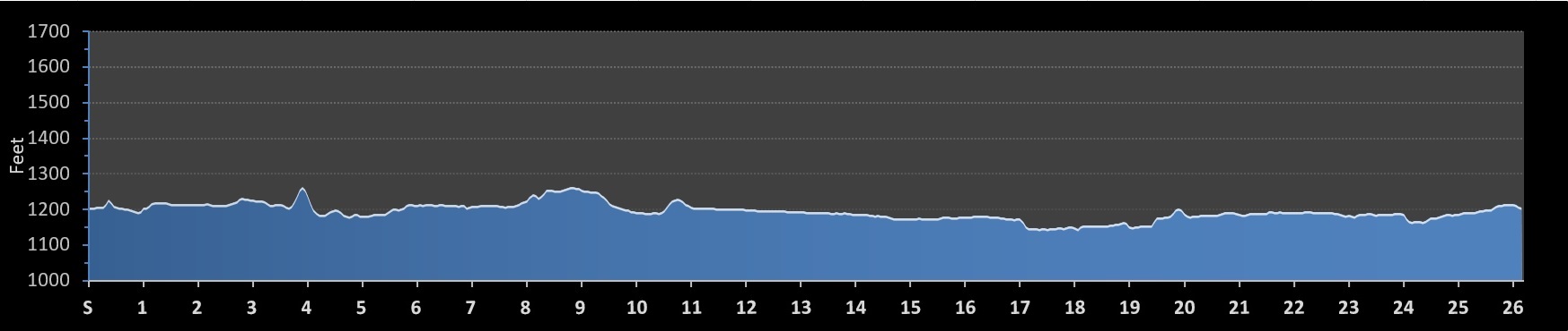 Wausau Marathon Elevation Profile
