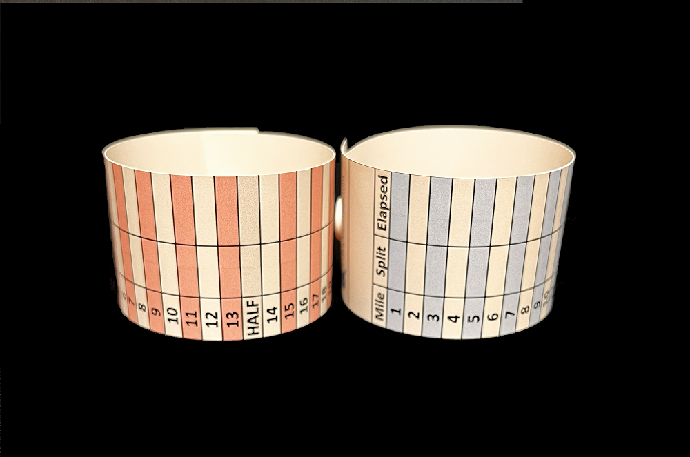 Example blank pace bands
