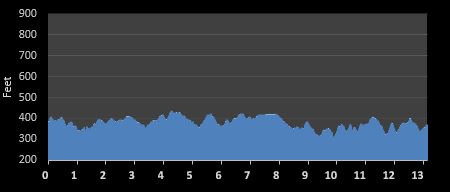 Bull City Race Fest Half Marathon elevation profile