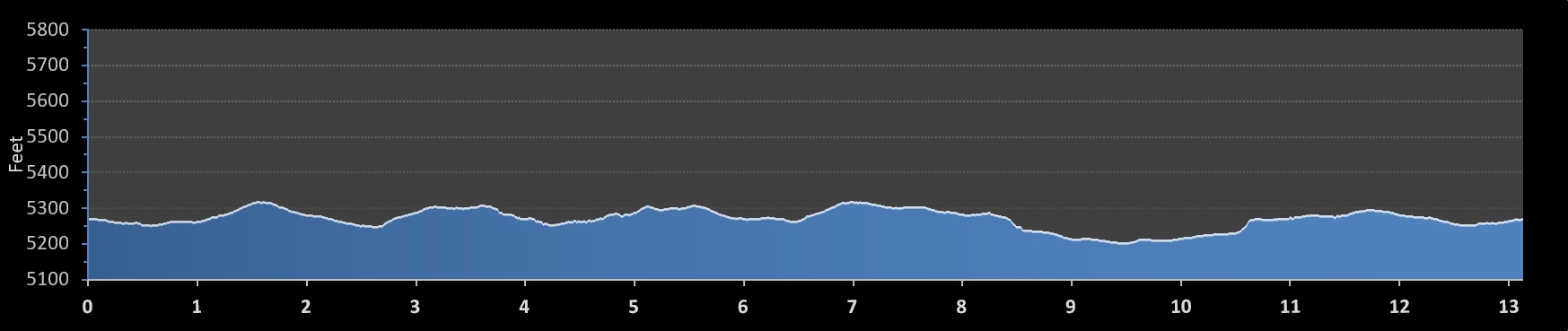 Colfax Half Marathon elevation profile