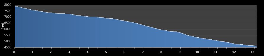 Drop13 Half Marathon elevation profile