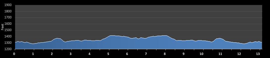 Jackson River Scenic Trail Half Marathon elevation profile