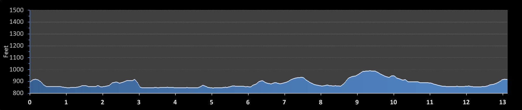Madison Half Marathon elevation profile