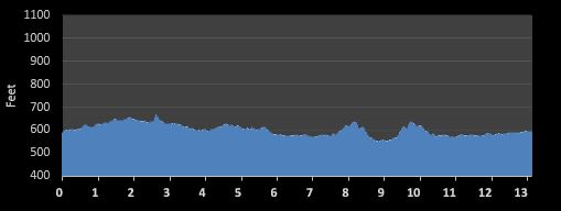 Magic City Half Marathon elevation profile